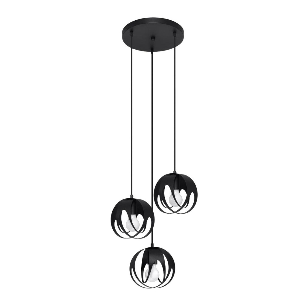 [SL.1088] TULOS 3P pendant lamp black