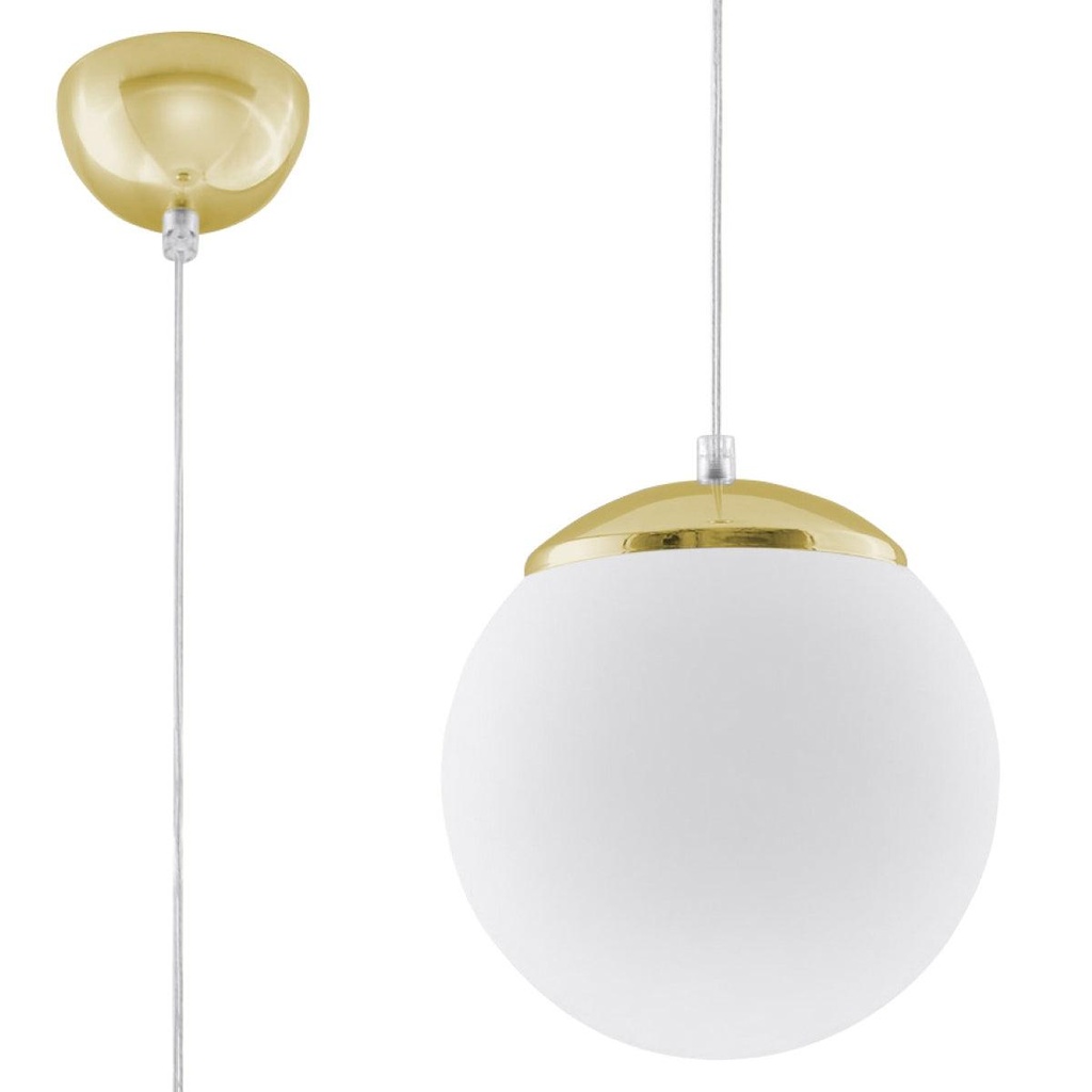 [SL.0715] Lampe à suspension dorée UGO 20