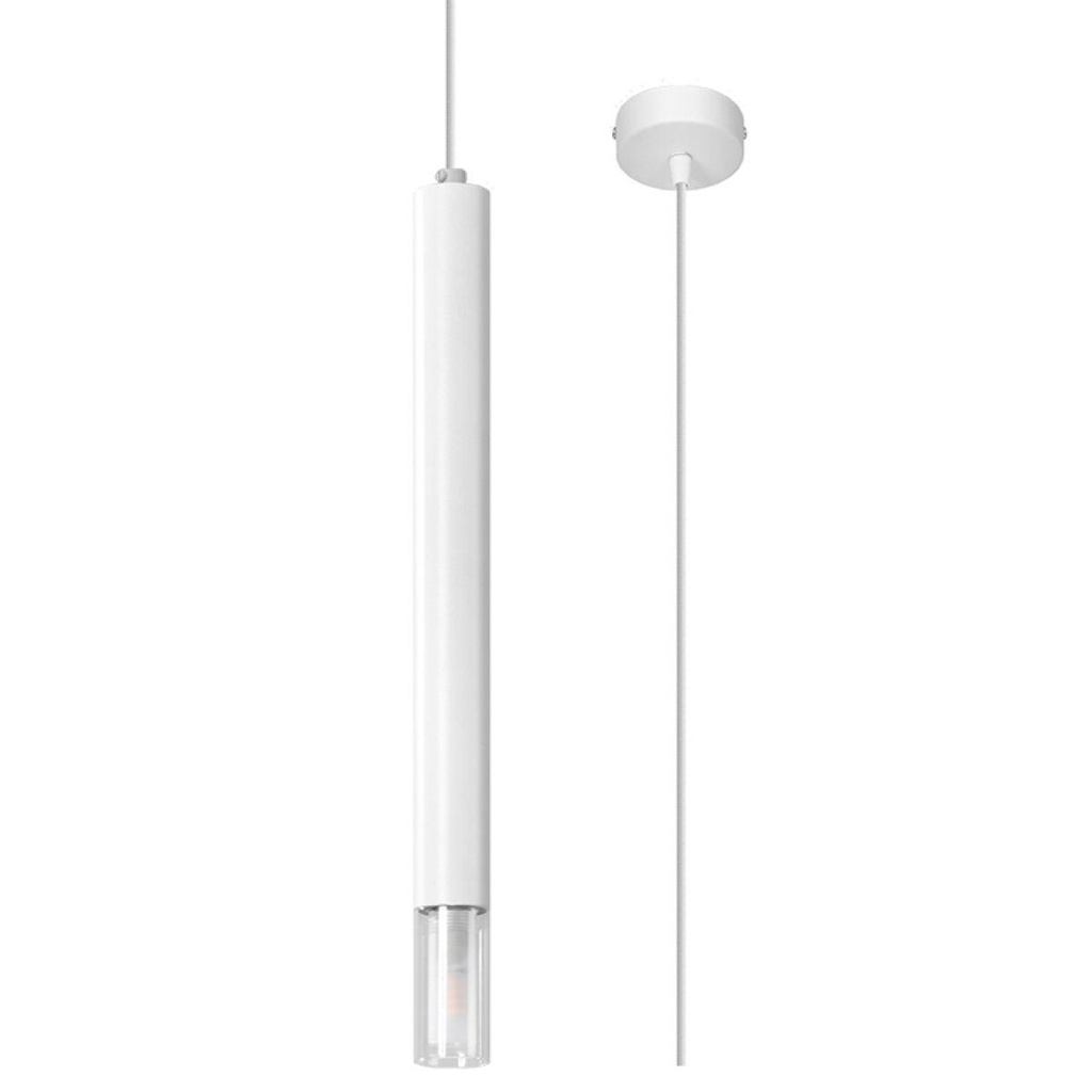 [SL.0957] WEZYR 1 weiße Pendelleuchte