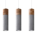ZANE 3 pendant lamp grey