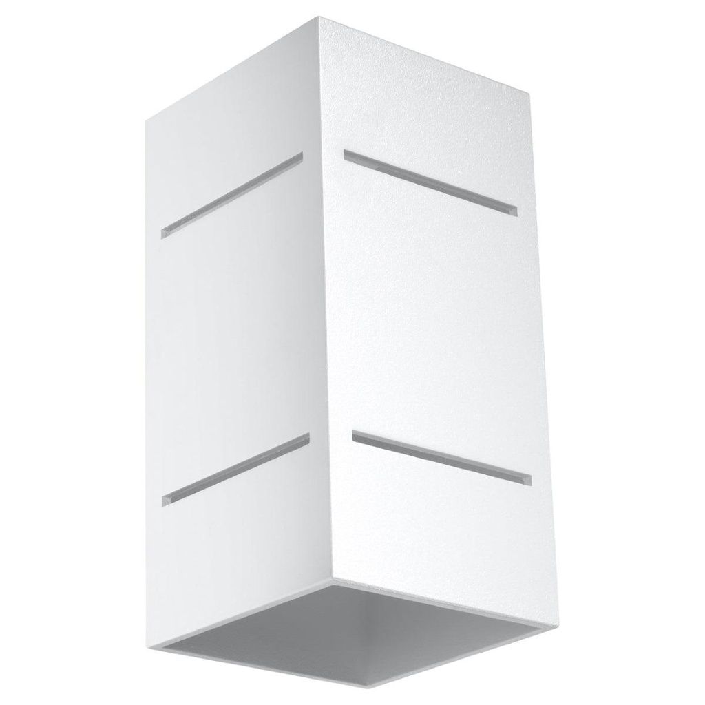[SL.0477] BLOCCO weiße Wandleuchte