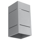 Lampada da parete BLOCCO grigio