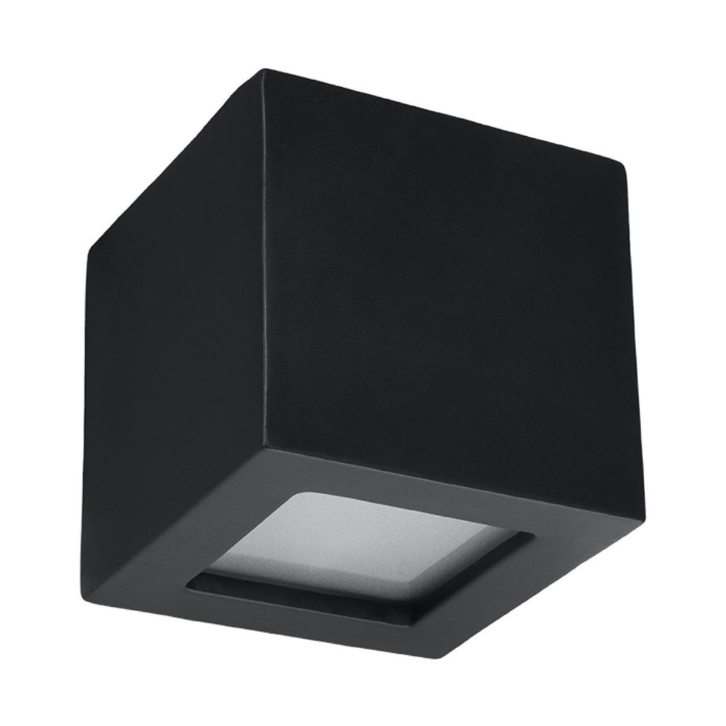 [SL.0872] LEO ceramic wall lamp black