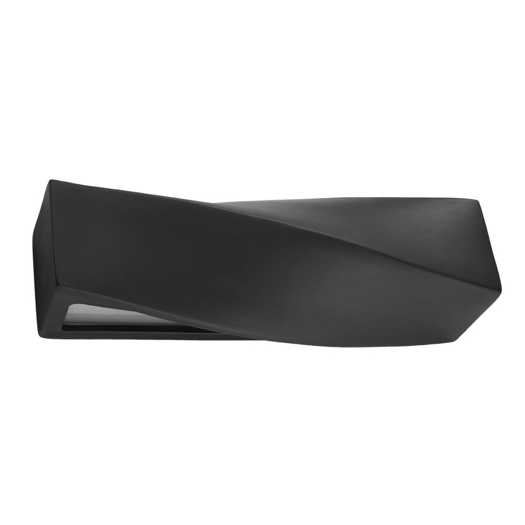 [SL.0870] SIGMA schwarze Keramik-Wandleuchte