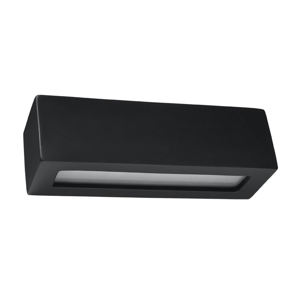 Lampada da parete in ceramica VEGA nero