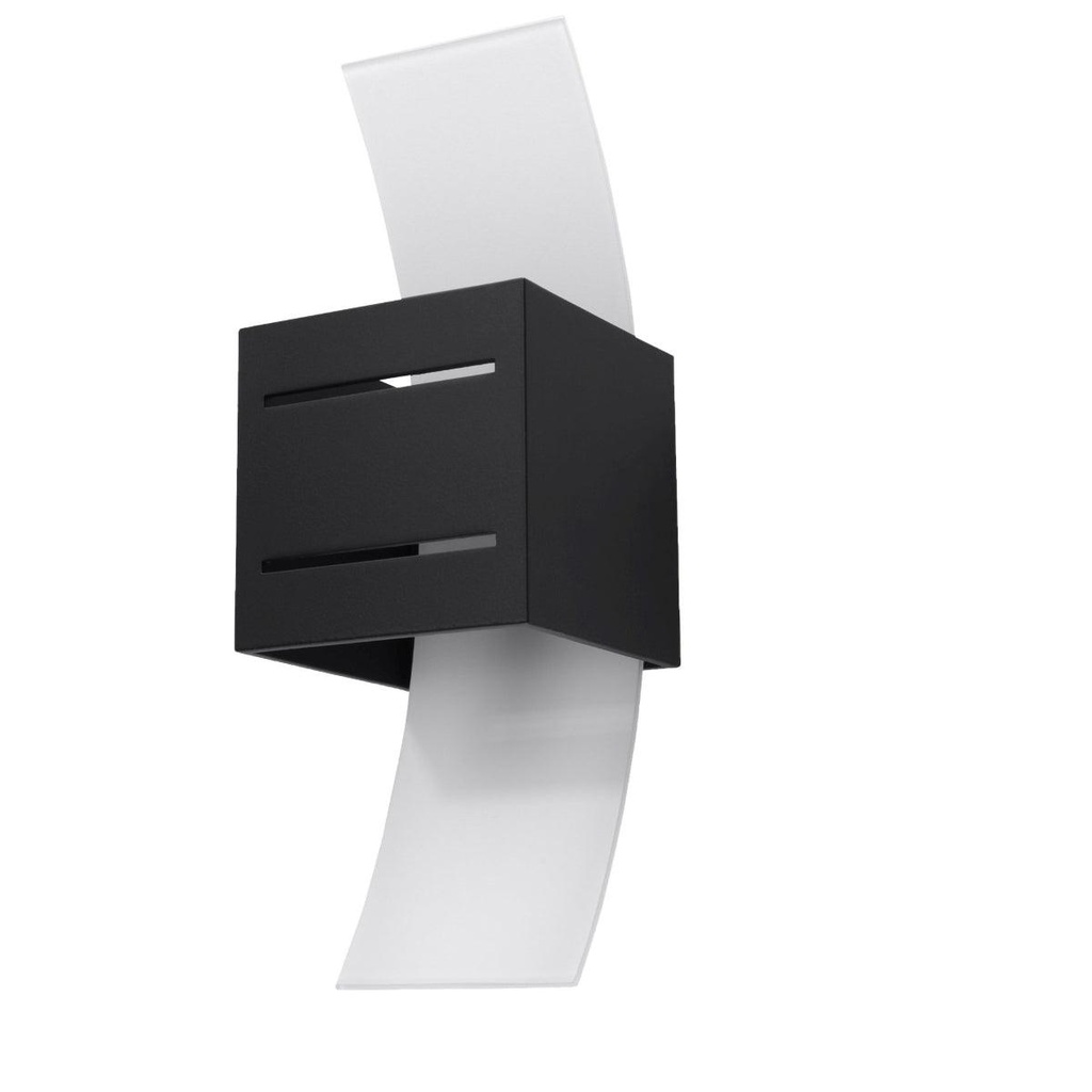 [SL.0201] LORETO schwarze Wandleuchte