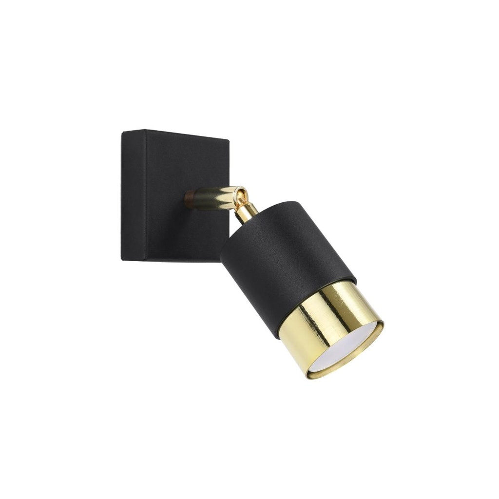 [SL.1069] BLACK Wandleuchte schwarz/gold