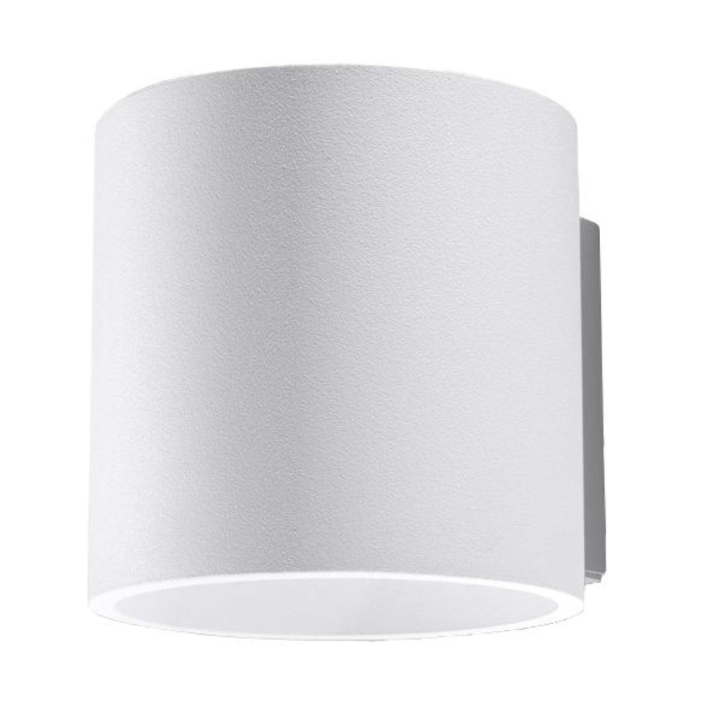 ORBIS 1 lampada da parete bianca