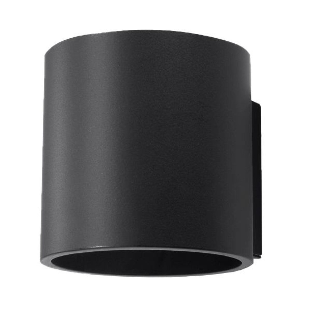 ORBIS 1 lampada da parete nera