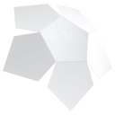 Lampada da parete PENTA bianco
