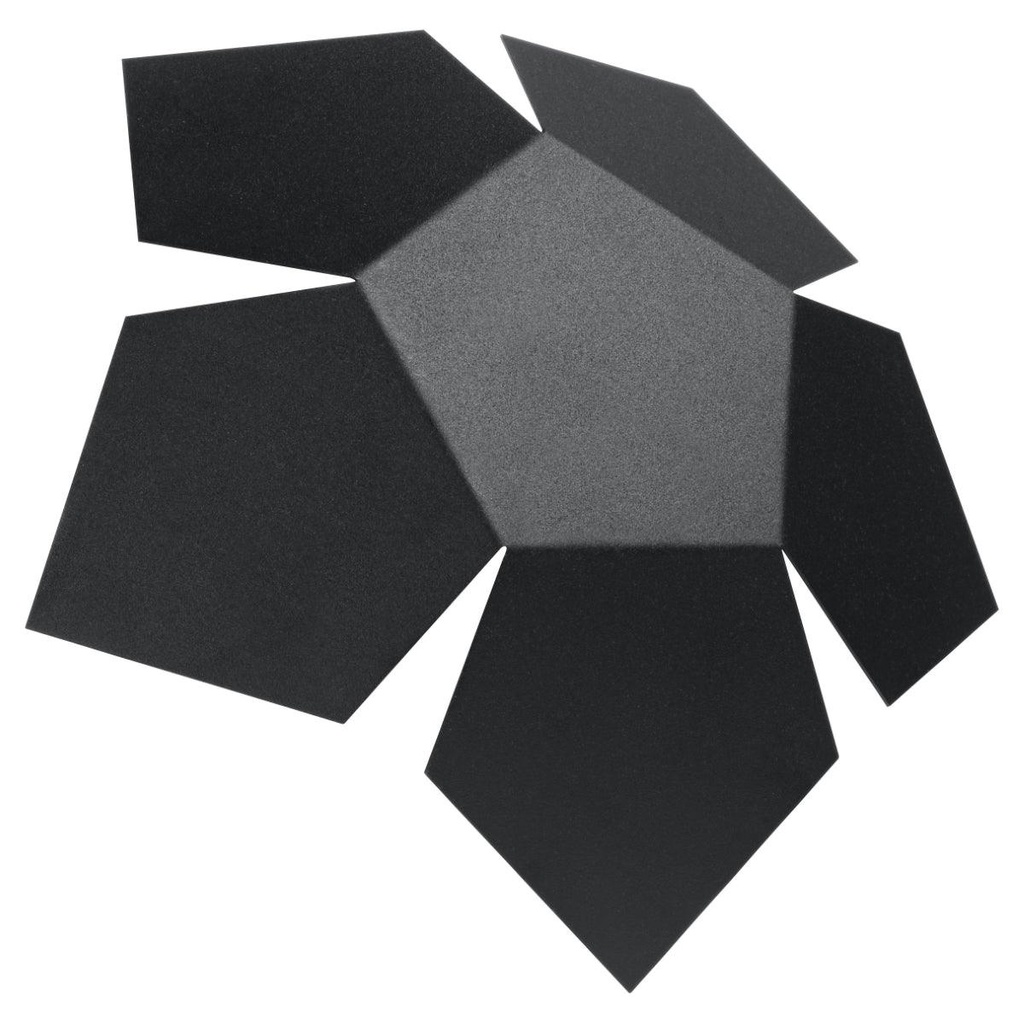 [SL.0423] Lampada da parete PENTA nero