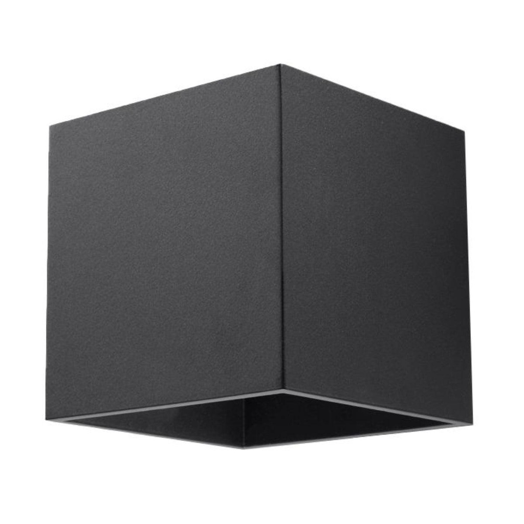 [SL.0057] QUAD 1 schwarze Wandleuchte