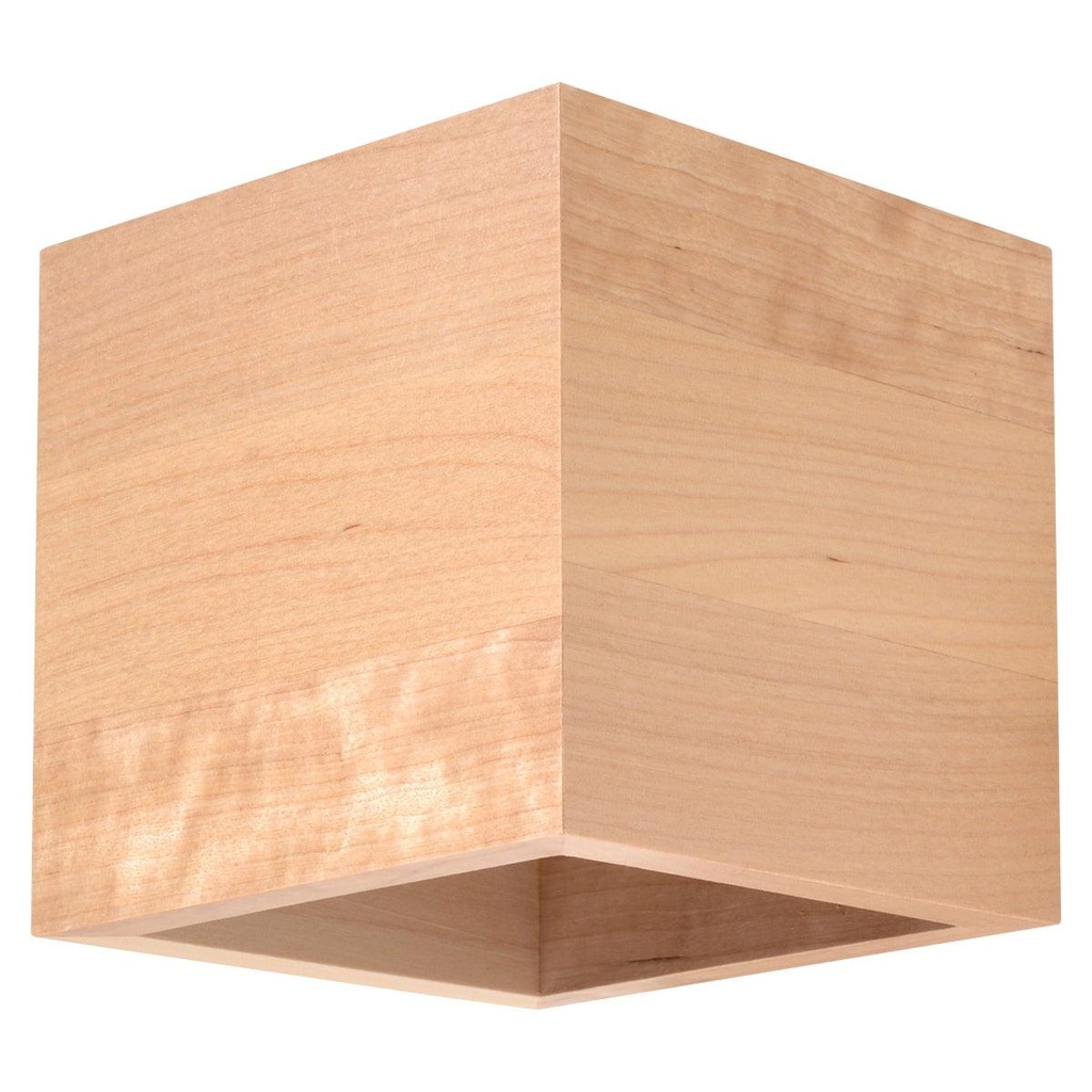 [SL.0491] QUAD wall lamp in natural wood