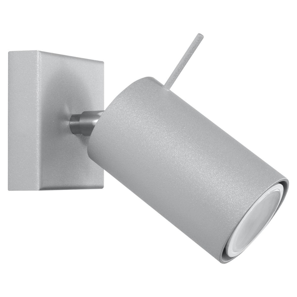 Lampada da parete RING 1 grigio