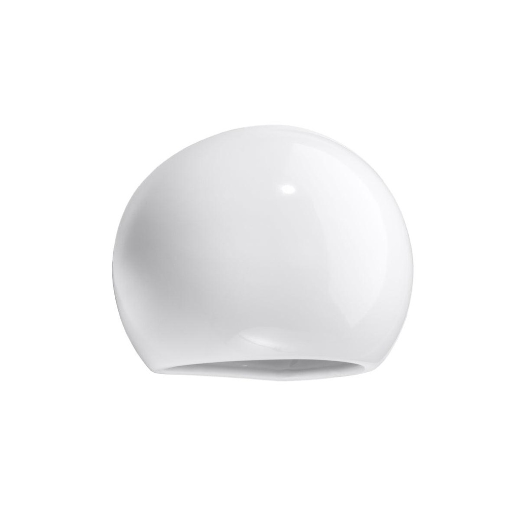 Lampada da parete verniciata GLOBE bianco lucido