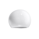 Lampada da parete verniciata GLOBE bianco lucido