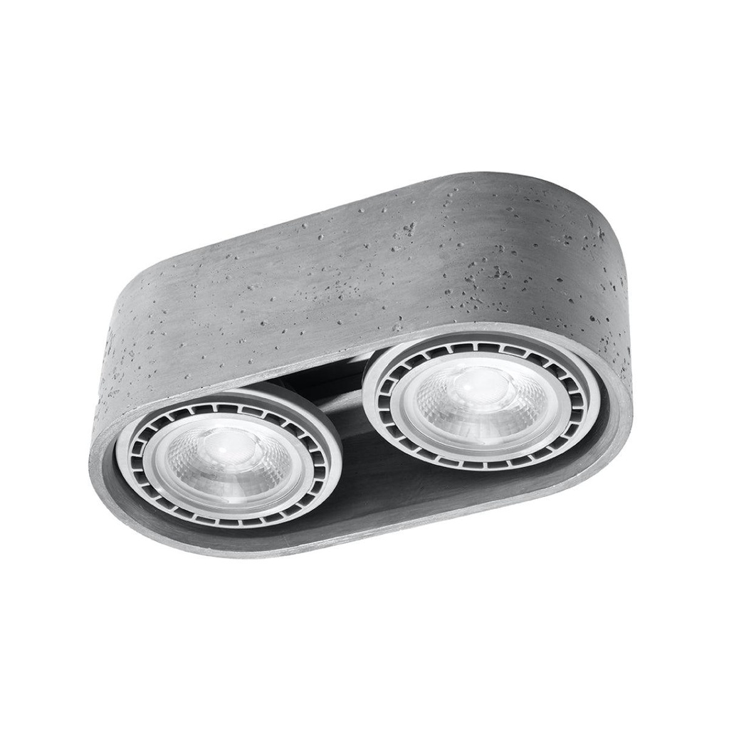 Lampada da soffitto BASIC 2 in cemento