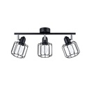 BELUCI 3 Lampada da soffitto nera