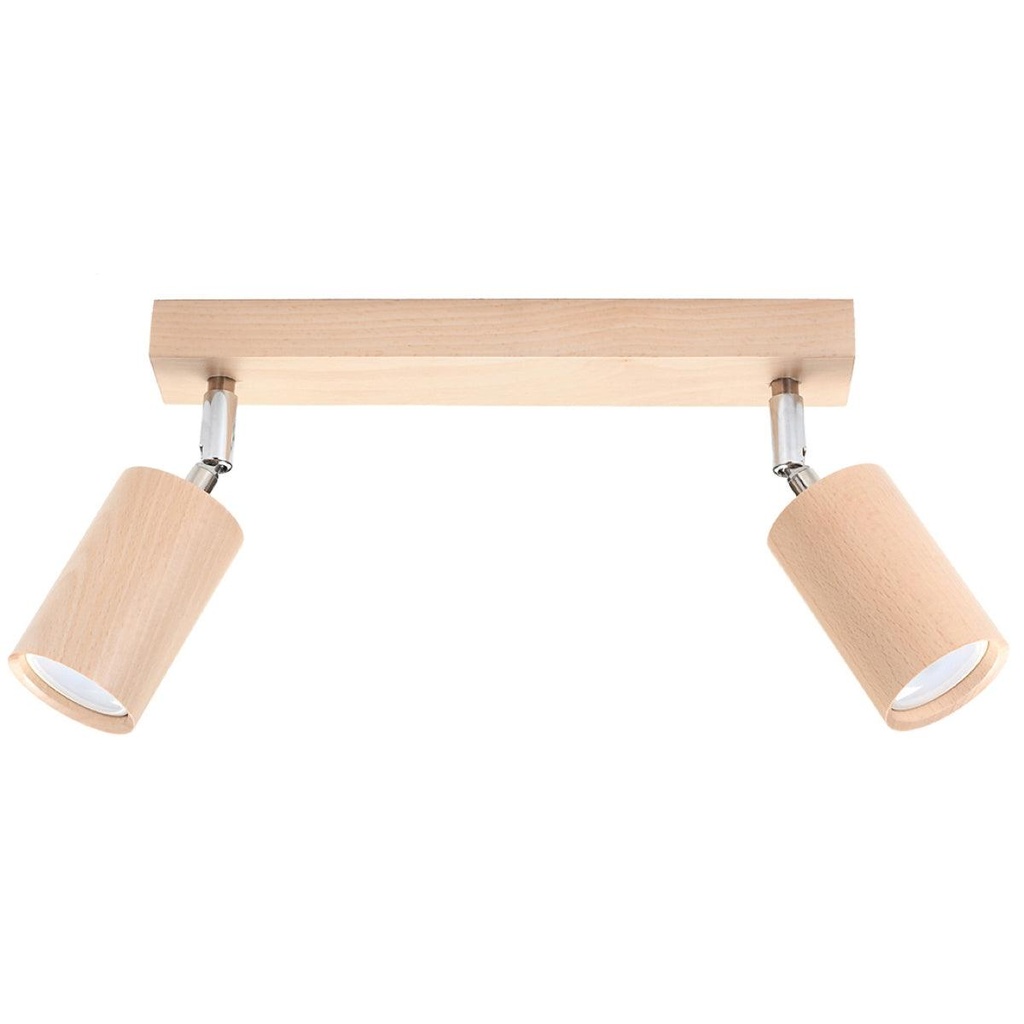 Plafonnier BERG 2 en bois naturel