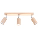 Lampada da soffitto BERG 3 in legno naturale
