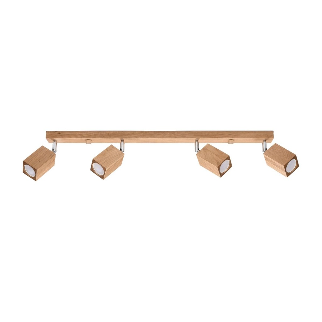 Lampada da soffitto KEKE 4 rovere