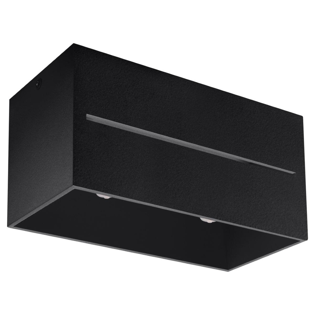[SL.0384] Lampada da soffitto LOBO 2 nero