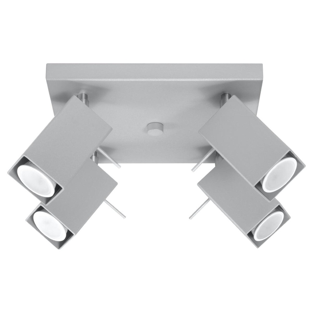 [SL.0458] MERIDA 4 Deckenleuchte, grau