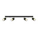 Lampada da soffitto NERO 4 nero/oro
