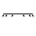 Lampada da soffitto NERO 6 nero/cromo
