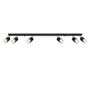 Lampada da soffitto NERO 6 nero/oro