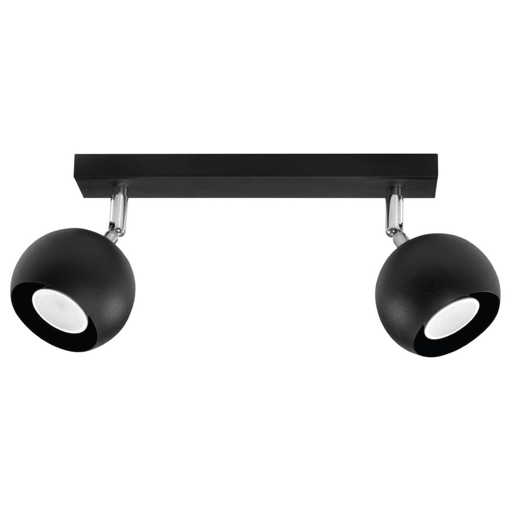 Lampada da soffitto OCULARE 2 nero