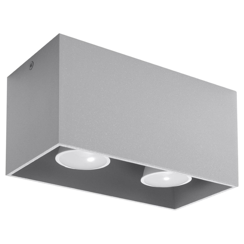 [SL.0382] QUAD Deckenleuchte, grau