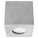 QUAD ceiling light in concrete
