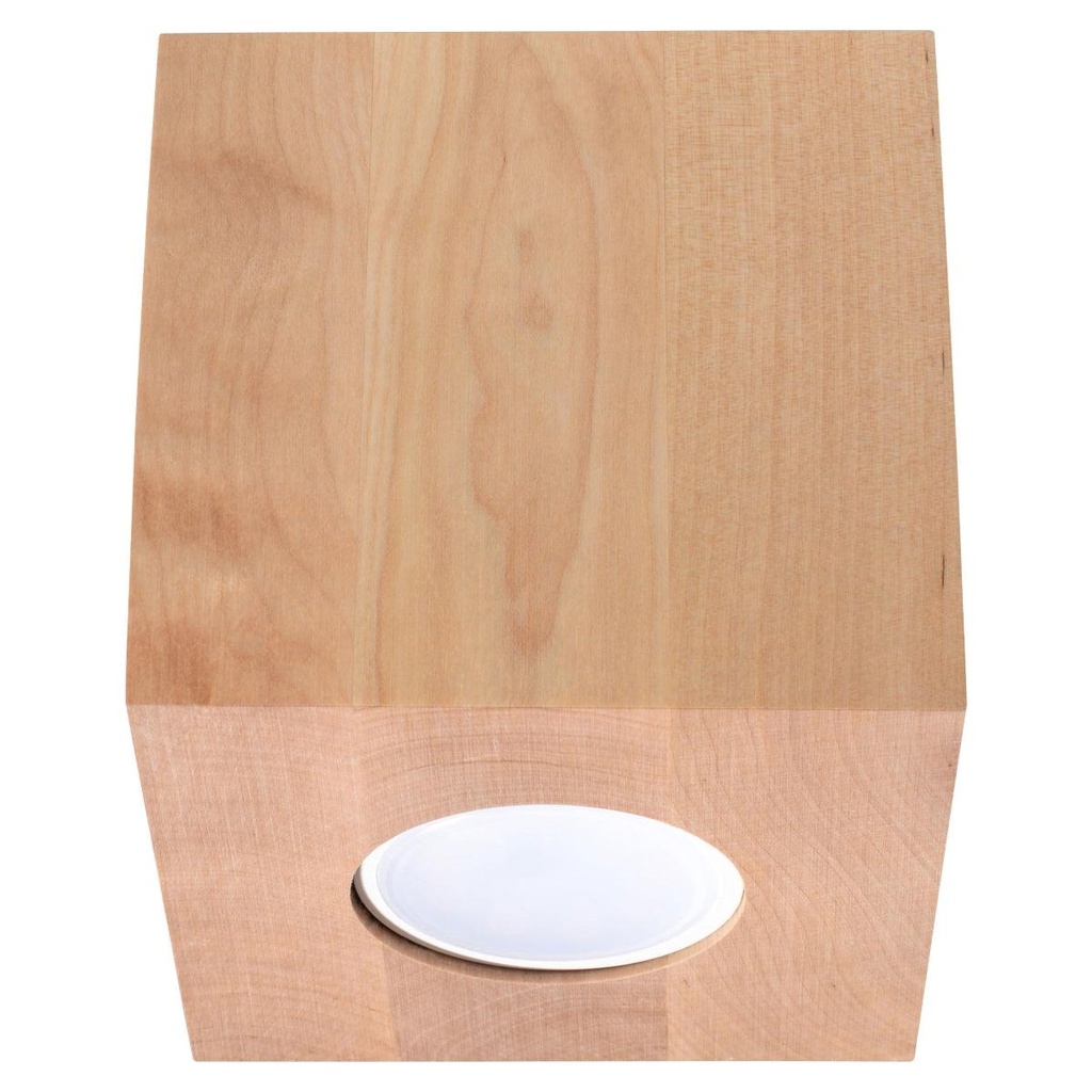 [SL.0493] QUAD ceiling light in natural wood