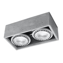 Lampada da soffitto QUATRO 2 in cemento