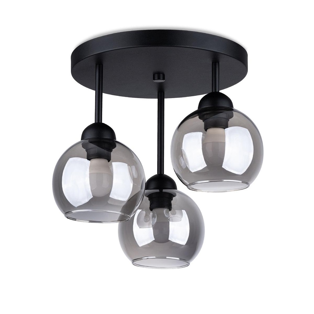 Lampadario ALINO 3 nero