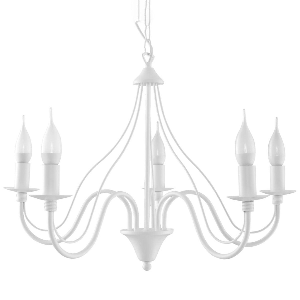 Lampadario MINERWA 5 bianco