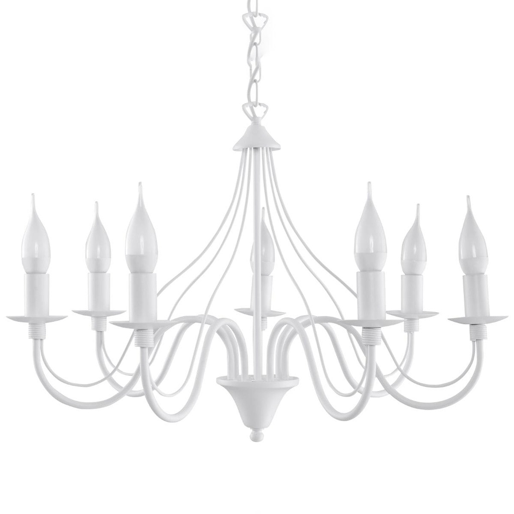MINERWA 7 Lampadario bianco