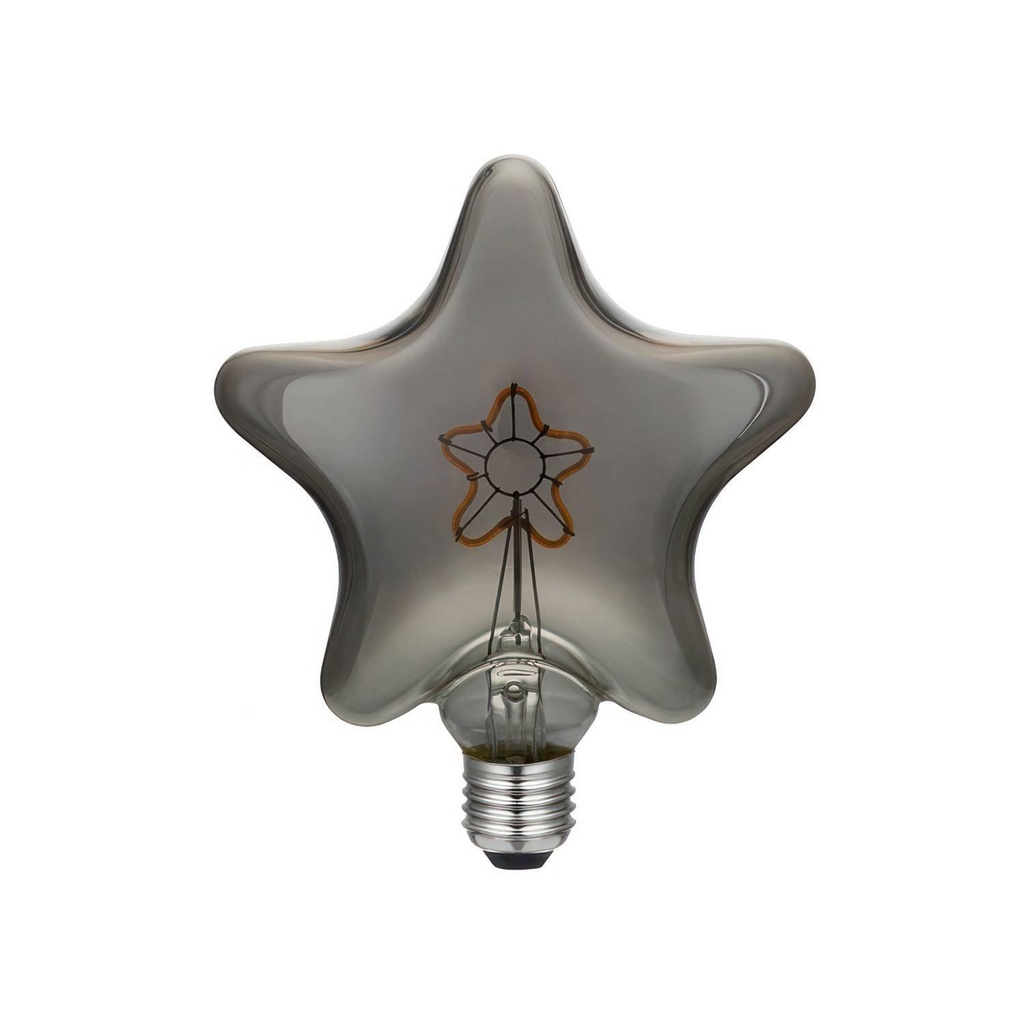 Lampadina LED Smoky Stella con filamento a Stella 3W 90Lm E27 2000K