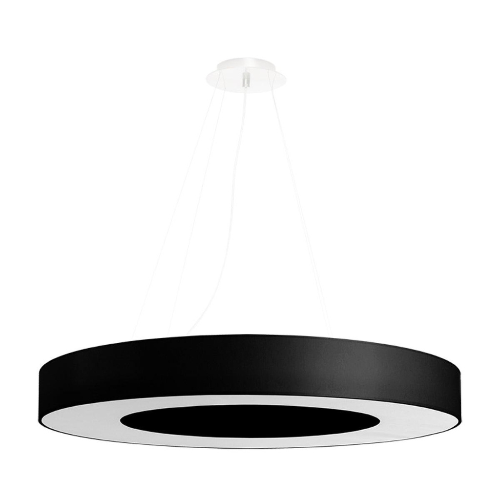 [SL.0754] SATURNO SLIM 70 schwarzer Kronleuchter
