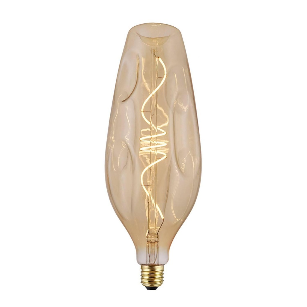 Lampadina LED Dorata Bumped bottiglia filamento a Spirale 5W 250Lm