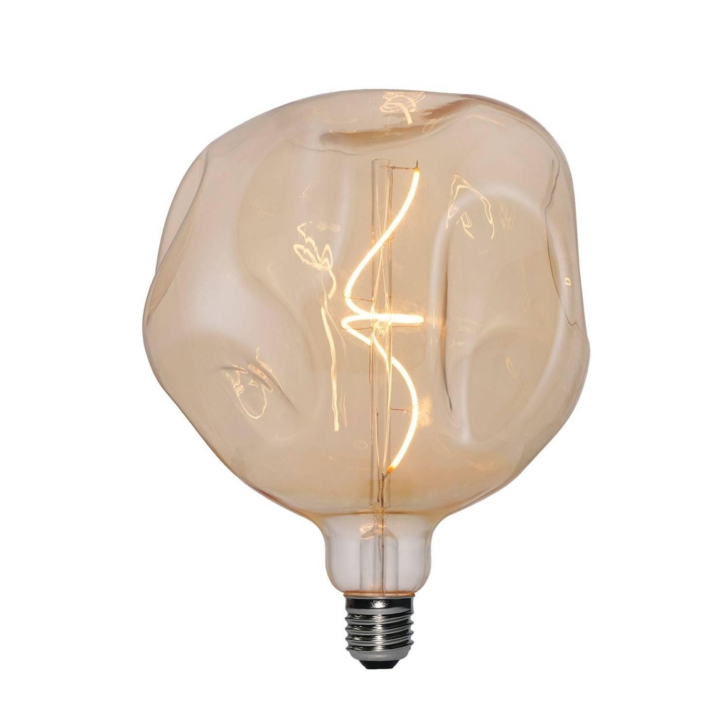 Lampadina LED Dorata Bumped Globo G180 filamento a Spirale 5W 250Lm