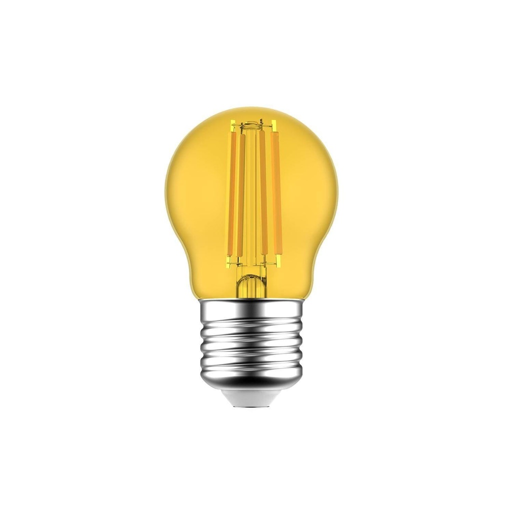 Lampadina LED Giallo Globetta G45 Decorativa 1,4W 80Lm E27