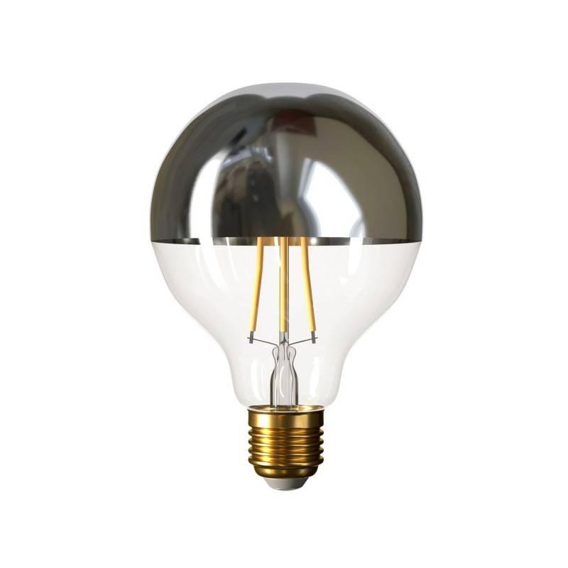 LED Half Sphere Bulb Silver Globe G95 7W 730Lm E27 2700K