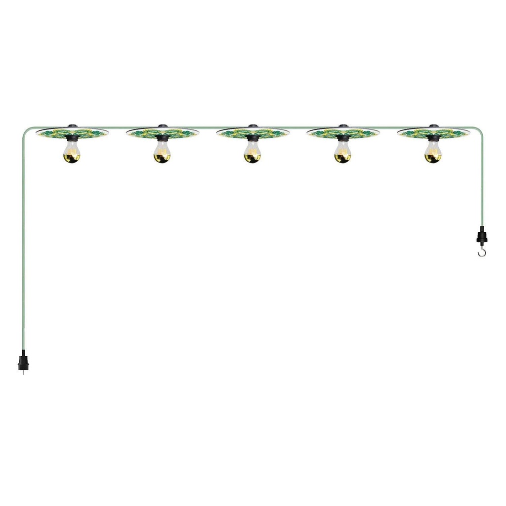 7.5 m Lumet 'Maioliche' system catenary with textile cable, 5