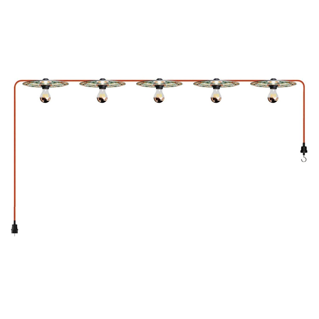 7.5 m Lumet 'Maioliche' system catenary with textile cable, 5