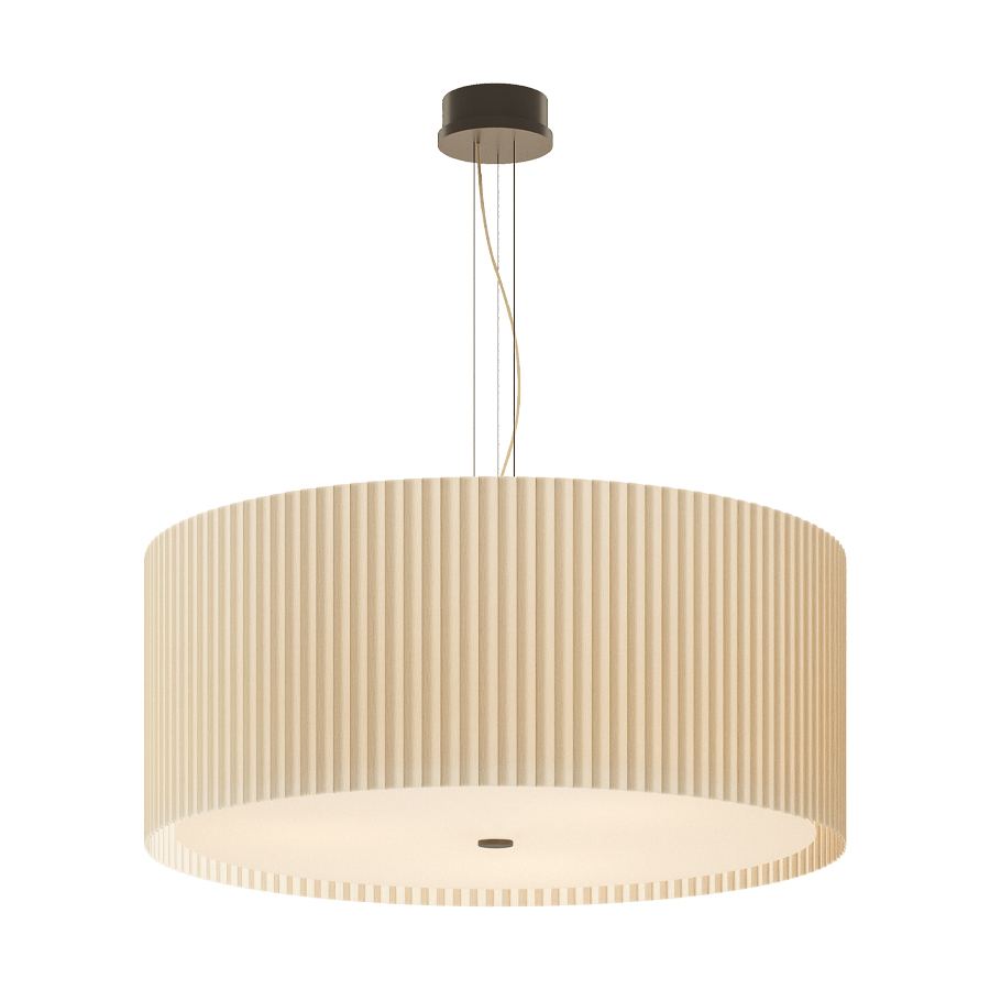 E1 BOLENA Pleated Suspension Lamp Exclusive Handmade in Italy