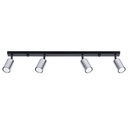 Lampada da soffitto WINX 4L nero/cromo