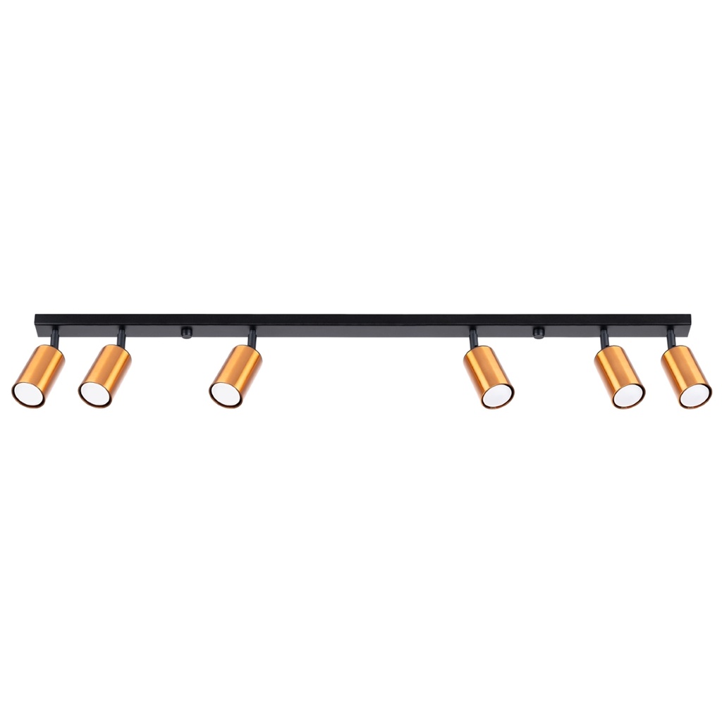 Ceiling lamp WINX 6L black/cooper