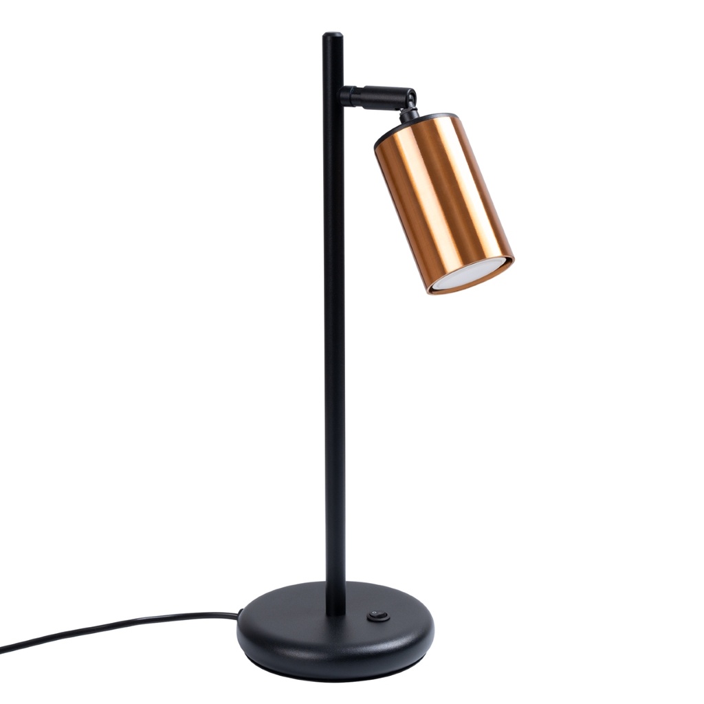 [SL.1381] WINX schwarz/kupferfarbene Tischlampe